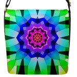 Ornament Kaleidoscope Flap Closure Messenger Bag (S)