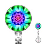 Ornament Kaleidoscope Stainless Steel Nurses Watch