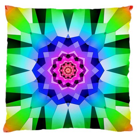 Ornament Kaleidoscope Large Premium Plush Fleece Cushion Case (One Side) from ArtsNow.com Front