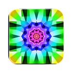Ornament Kaleidoscope Square Metal Box (Black)