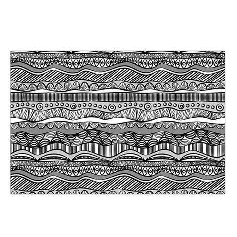 Ethno Seamless Pattern Belt Pouch Bag (Large) from ArtsNow.com Loop