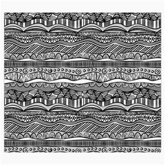 Ethno Seamless Pattern Roll Up Canvas Pencil Holder (S) from ArtsNow.com Front