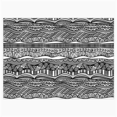 Ethno Seamless Pattern Roll Up Canvas Pencil Holder (M) from ArtsNow.com Front