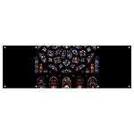 Rosette Cathedral Banner and Sign 12  x 4 