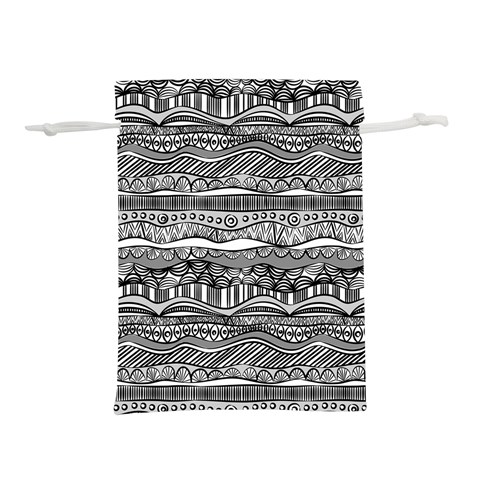 Ethno Seamless Pattern Lightweight Drawstring Pouch (M) from ArtsNow.com Front