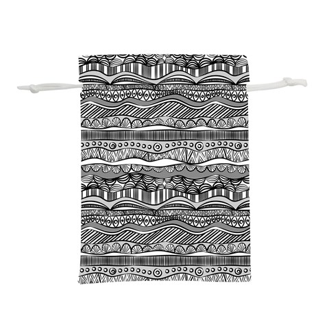 Ethno Seamless Pattern Lightweight Drawstring Pouch (L) from ArtsNow.com Front