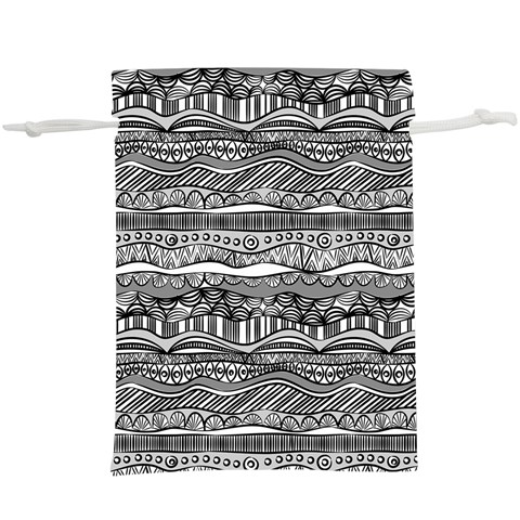Ethno Seamless Pattern Lightweight Drawstring Pouch (XL) from ArtsNow.com Front