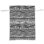 Ethno Seamless Pattern Lightweight Drawstring Pouch (XL)