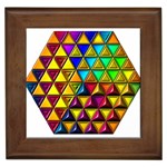 Cube Diced Tile Background Image Framed Tile