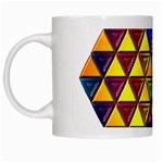 Cube Diced Tile Background Image White Mug