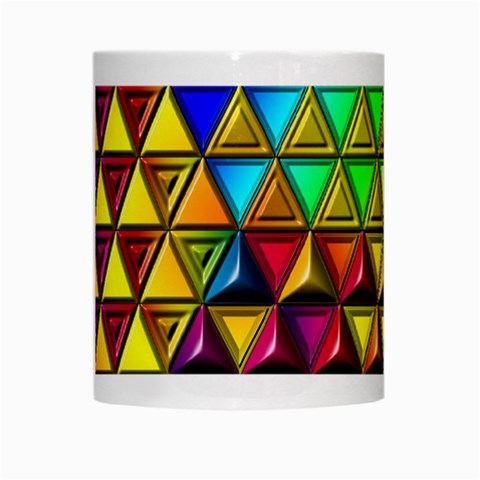 Cube Diced Tile Background Image White Mug from ArtsNow.com Center