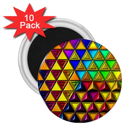 Cube Diced Tile Background Image 2.25  Magnets (10 pack)  from ArtsNow.com Front