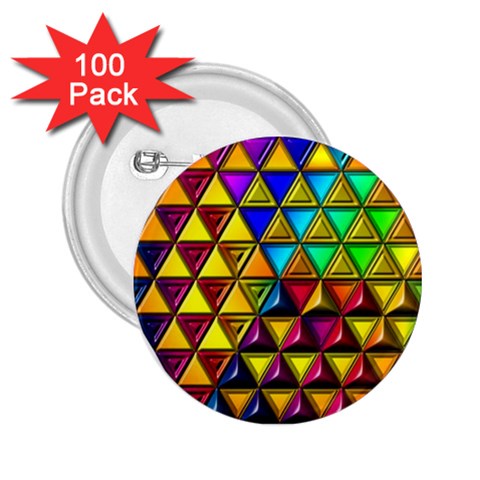 Cube Diced Tile Background Image 2.25  Buttons (100 pack)  from ArtsNow.com Front
