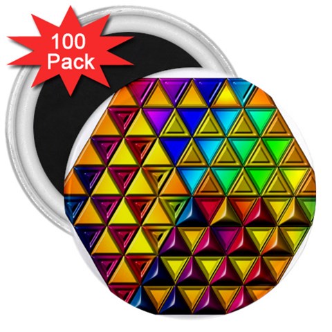 Cube Diced Tile Background Image 3  Magnets (100 pack) from ArtsNow.com Front