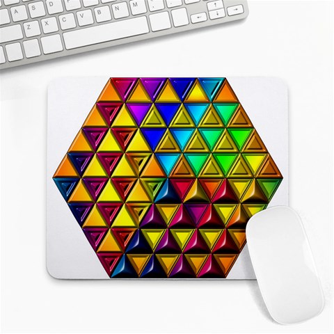 Cube Diced Tile Background Image Large Mousepad from ArtsNow.com Front