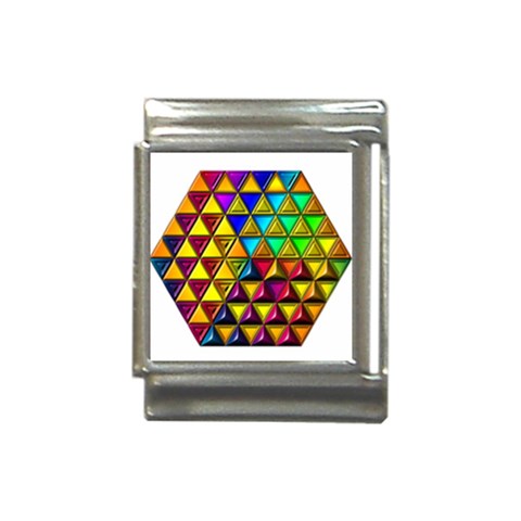 Cube Diced Tile Background Image Italian Charm (13mm) from ArtsNow.com Front