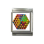 Cube Diced Tile Background Image Italian Charm (13mm)