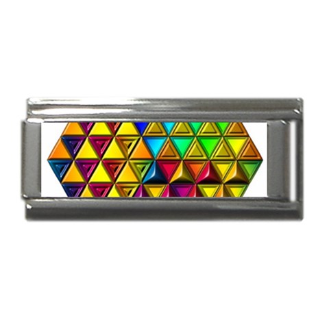 Cube Diced Tile Background Image Superlink Italian Charm (9mm) from ArtsNow.com Front