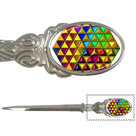 Cube Diced Tile Background Image Letter Opener from ArtsNow.com Front