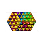 Cube Diced Tile Background Image Sticker Rectangular (10 pack)
