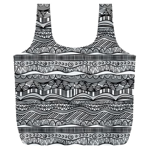 Ethno Seamless Pattern Full Print Recycle Bag (XXL) from ArtsNow.com Front