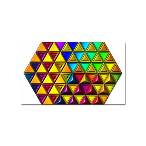 Cube Diced Tile Background Image Sticker Rectangular (100 pack) from ArtsNow.com Front