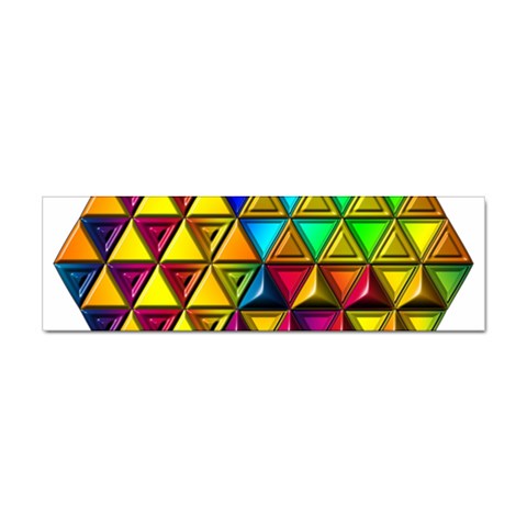 Cube Diced Tile Background Image Sticker Bumper (100 pack) from ArtsNow.com Front