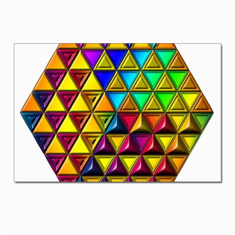 Cube Diced Tile Background Image Postcard 4 x 6  (Pkg of 10) from ArtsNow.com Front