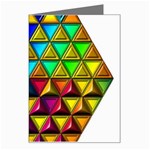 Cube Diced Tile Background Image Greeting Card