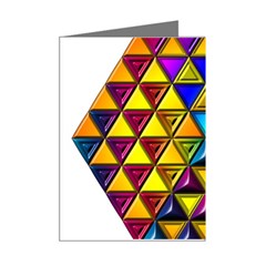 Cube Diced Tile Background Image Mini Greeting Cards (Pkg of 8) from ArtsNow.com Right