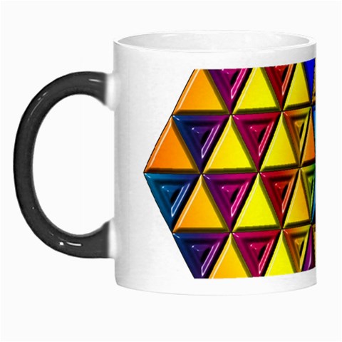 Cube Diced Tile Background Image Morph Mug from ArtsNow.com Left