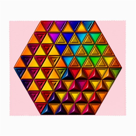 Cube Diced Tile Background Image Small Glasses Cloth from ArtsNow.com Front