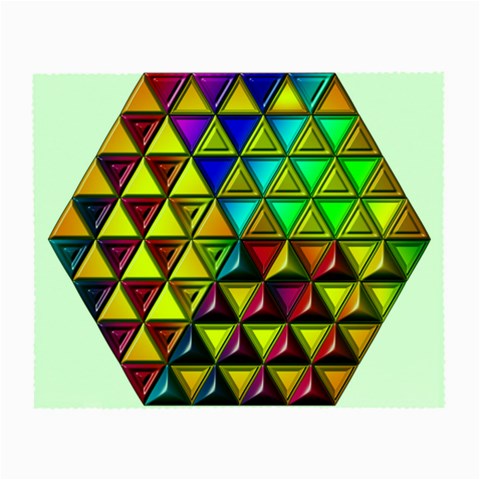 Cube Diced Tile Background Image Small Glasses Cloth from ArtsNow.com Front