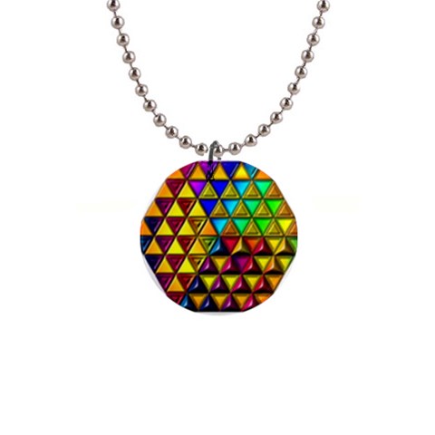Cube Diced Tile Background Image 1  Button Necklace from ArtsNow.com Front