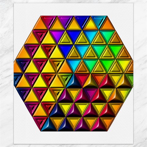 Cube Diced Tile Background Image Canvas 8  x 10  from ArtsNow.com 8.15 x9.66  Canvas - 1