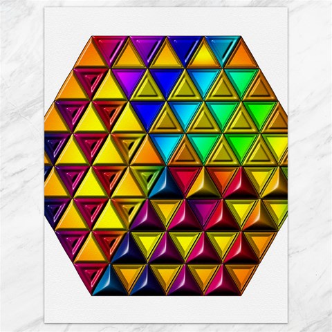 Cube Diced Tile Background Image Canvas 18  x 24  from ArtsNow.com 17.8 x23.08  Canvas - 1