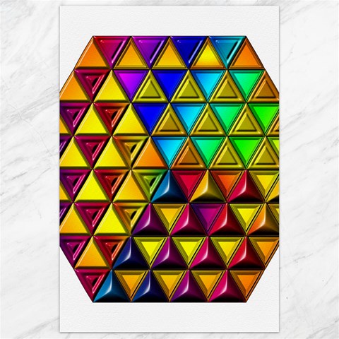 Cube Diced Tile Background Image Canvas 24  x 36  from ArtsNow.com 23.35 x34.74  Canvas - 1