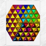 Cube Diced Tile Background Image Canvas 36  x 48 