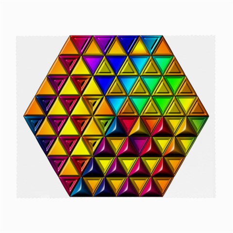 Cube Diced Tile Background Image Small Glasses Cloth (2 Sides) from ArtsNow.com Front