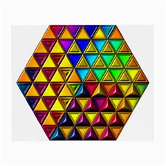 Cube Diced Tile Background Image Small Glasses Cloth (2 Sides) from ArtsNow.com Back