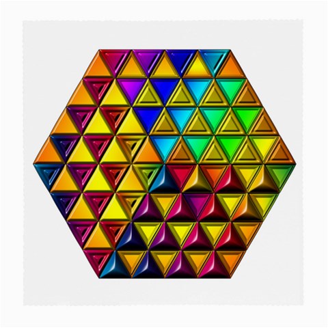 Cube Diced Tile Background Image Medium Glasses Cloth (2 Sides) from ArtsNow.com Front