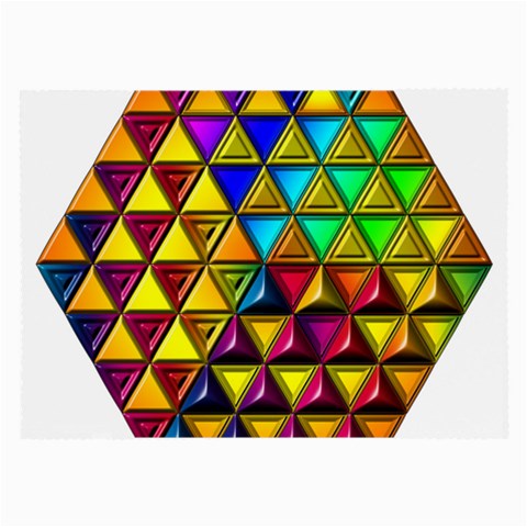 Cube Diced Tile Background Image Large Glasses Cloth from ArtsNow.com Front