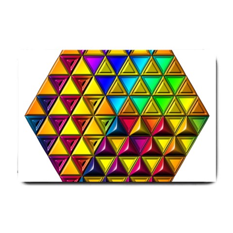 Cube Diced Tile Background Image Small Doormat from ArtsNow.com 24 x16  Door Mat