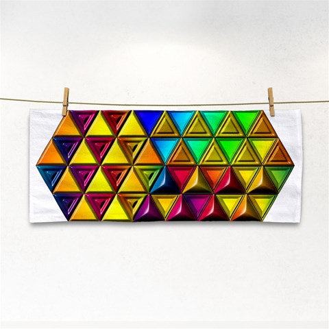 Cube Diced Tile Background Image Hand Towel from ArtsNow.com Front