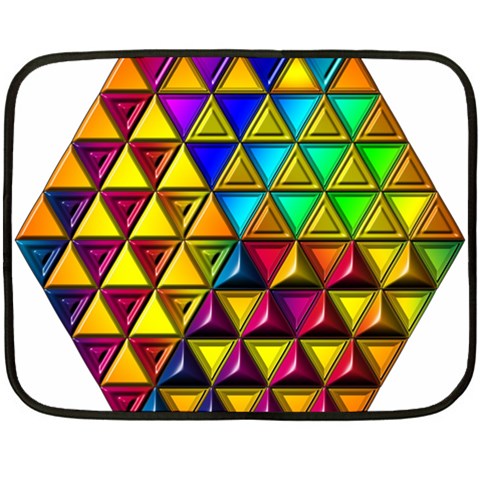 Cube Diced Tile Background Image Fleece Blanket (Mini) from ArtsNow.com 35 x27  Blanket