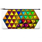 Cube Diced Tile Background Image Pencil Case