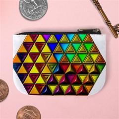 Cube Diced Tile Background Image Mini Coin Purse from ArtsNow.com Back