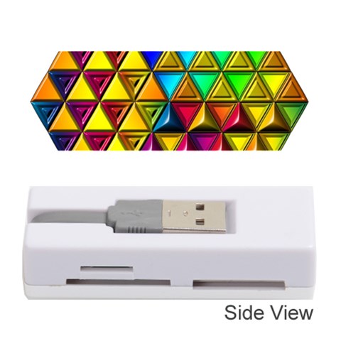 Cube Diced Tile Background Image Memory Card Reader (Stick) from ArtsNow.com Front