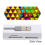 Cube Diced Tile Background Image Memory Card Reader (Stick)