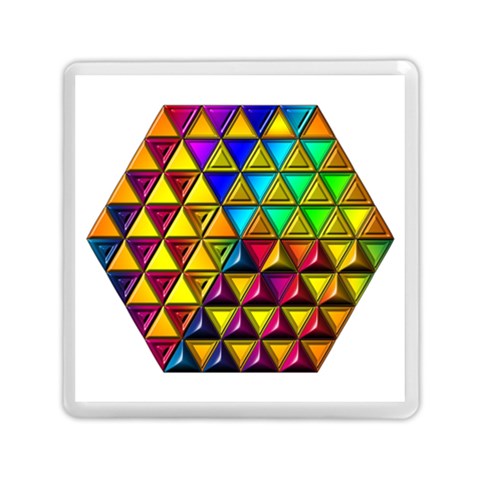 Cube Diced Tile Background Image Memory Card Reader (Square) from ArtsNow.com Front